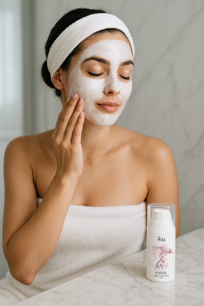 Luxury Mask - maschera viso al collagene - immagine 2
